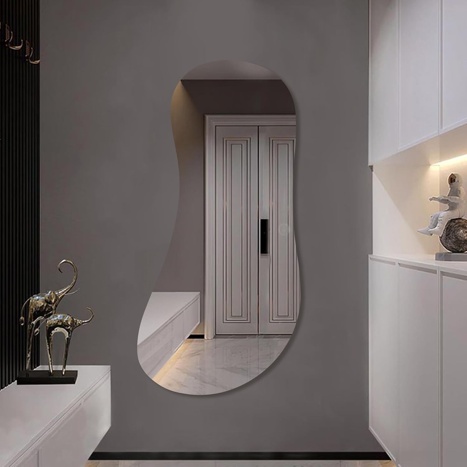 Shawn Irregular LED Lighted Bathroom Mirror