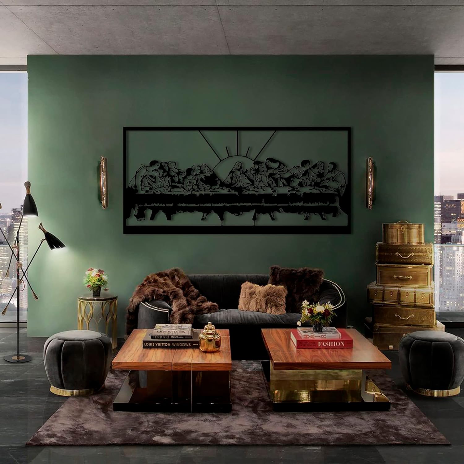 The Last Supper Metal Wall Art