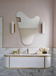 Asymmetrical Frameless Mirror Home Decor