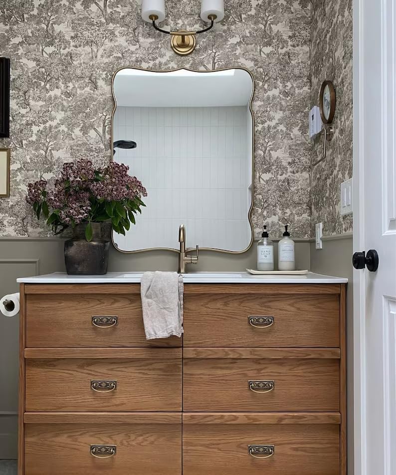 Madrid Asymmetrical Bathroom Mirror for Wall