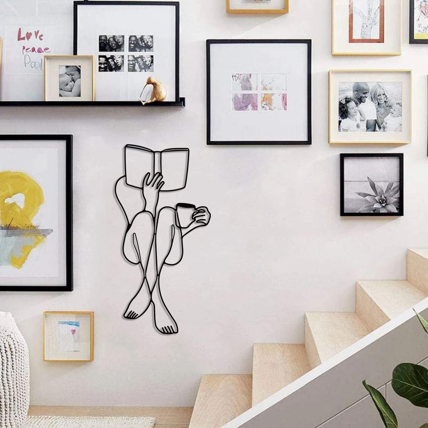 Minimalist Abstract Woman Metal Wall Art