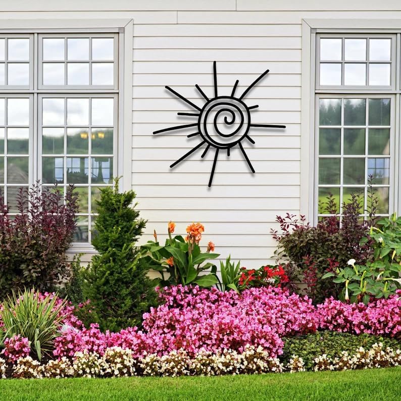 Sun Minimal Metal Wall Art