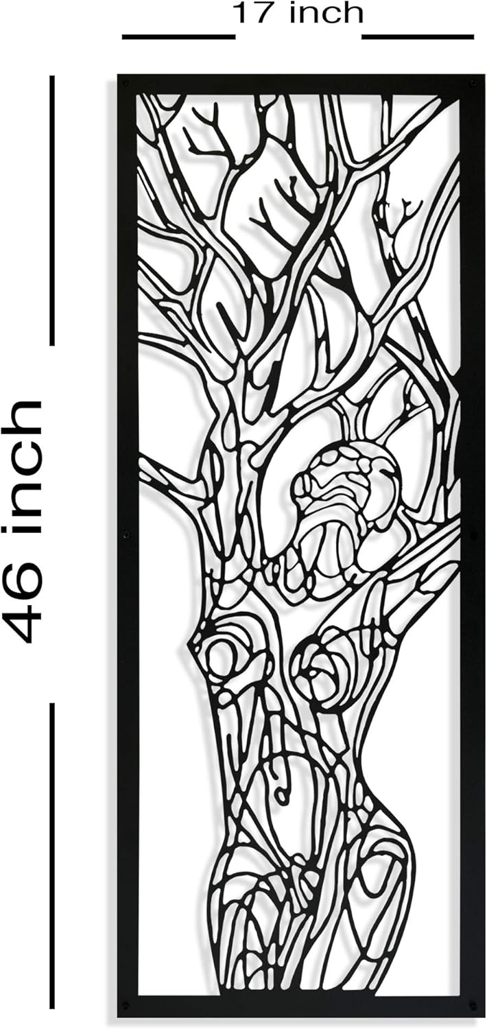 Tree of Woman Metal Wall Decor