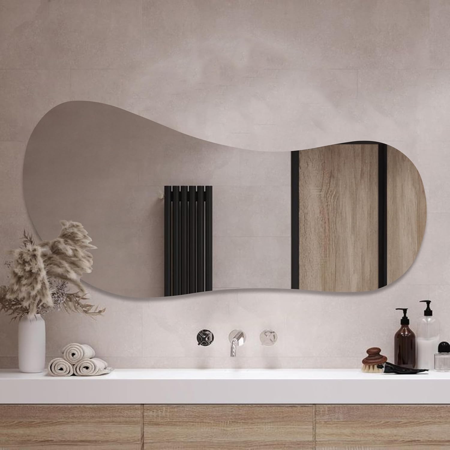 Shawn Irregular LED Lighted Bathroom Mirror