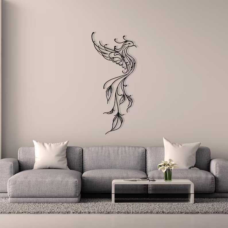 Minimalist Phoniex Wall Decor