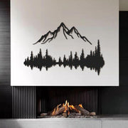 Mountain & Forest Metal Wall Art Decor