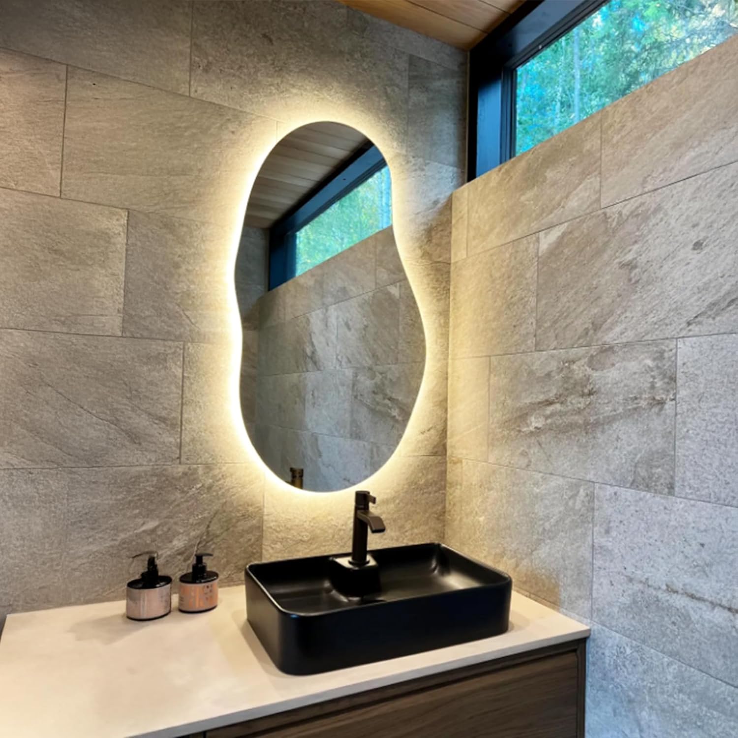 Asymmetrical Led Mirror