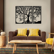 NORTH KAISER Tree Metal Wall Art I Tree of life Wall Decor I Large Wall Sculpture Decoration for Outdoor Home Living Room Bedroom (29'' x 42.7'' / 74 x 108.5 cm)