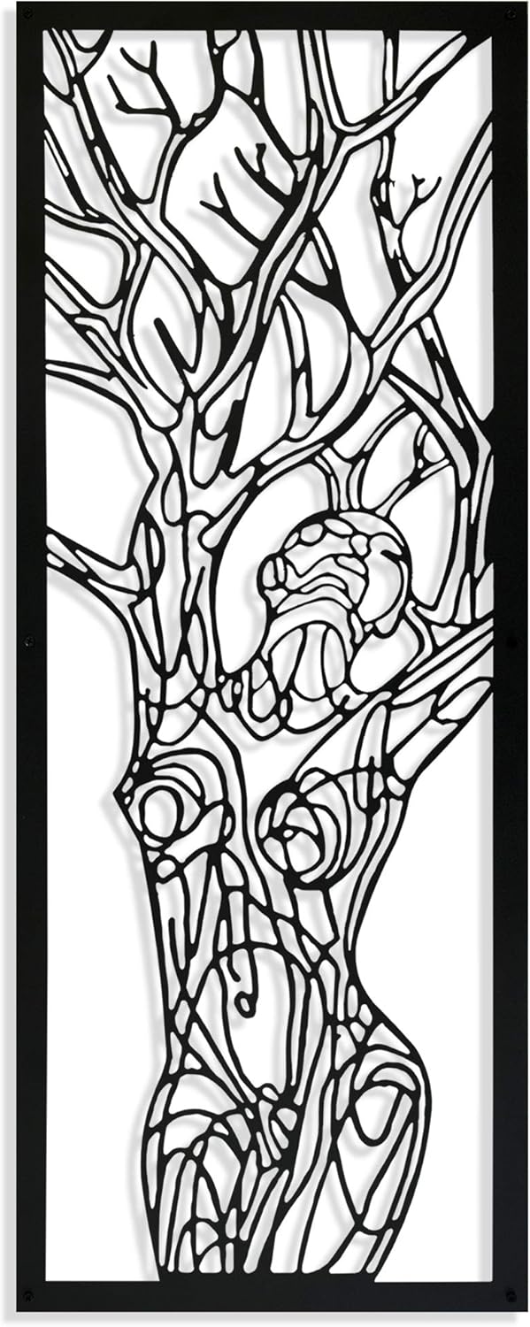 Tree of Woman Metal Wall Decor