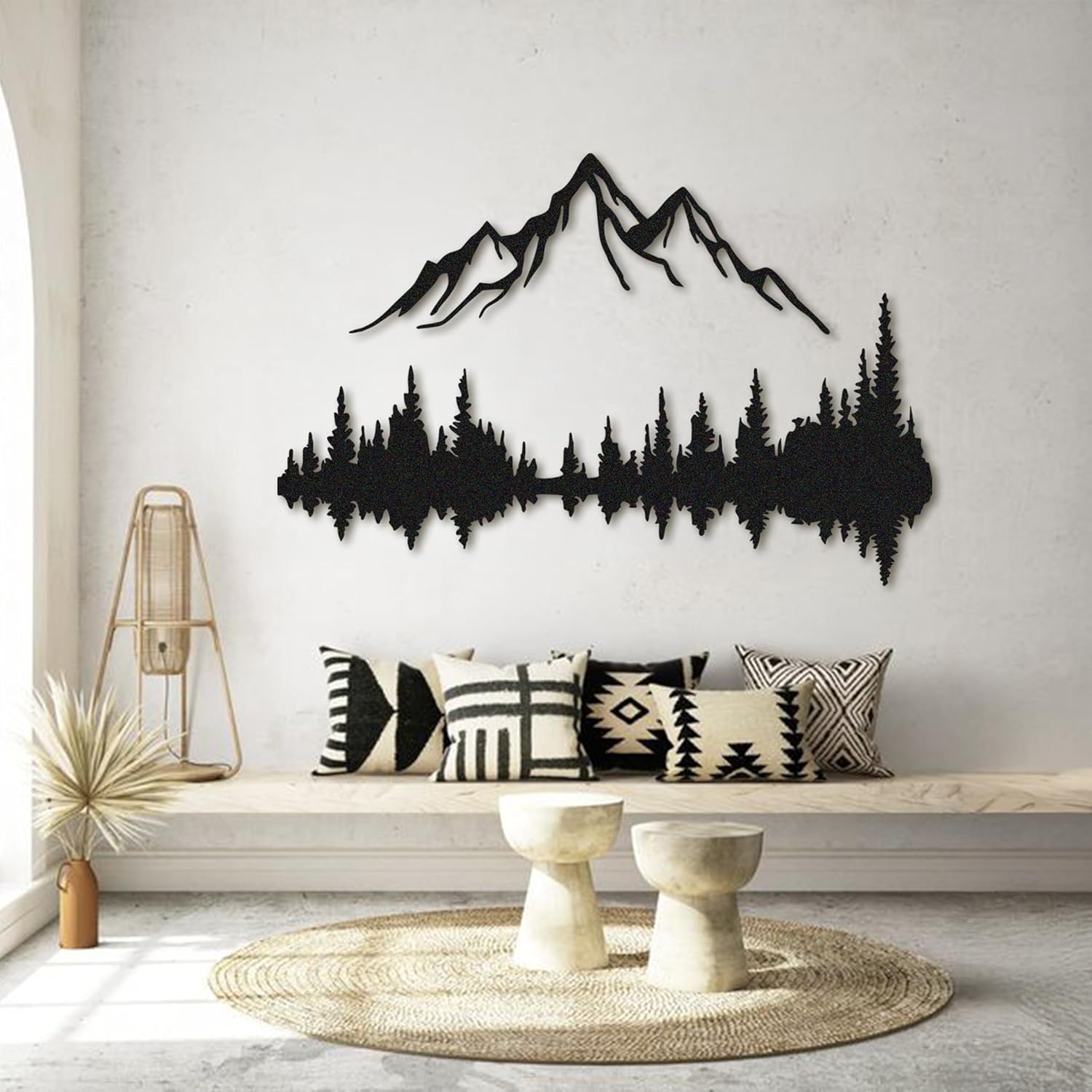 Mountain & Forest Metal Wall Art Decor