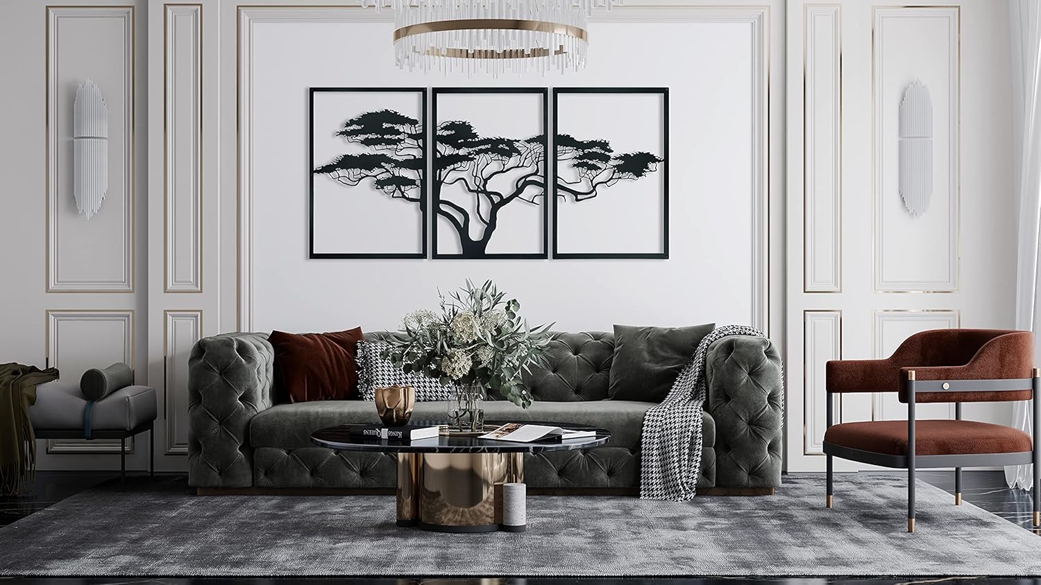 Tree Metal Wall Art Decor