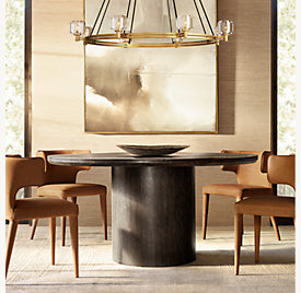 Pavia Round Dining Table – dining room view