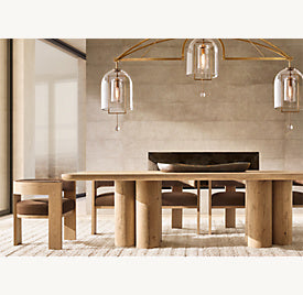 Osen Cylinder Rectangular Dining Table – interior view