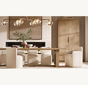Montera Coast Trestle Rectangular Dining Table — Room setting
