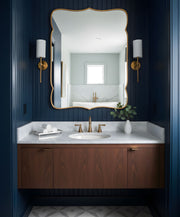 Madrid Asymmetrical Bathroom Mirror for Wall