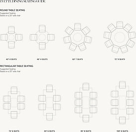 Evelin Rectangular Dining Table — Seating guide