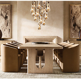 Brenna Rectangular Extension Dining Table – room view