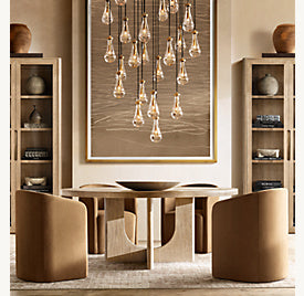 Brenna Round Dining Table – room view