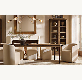 Delfin Rectangular Dining Table — Room setting