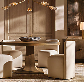 Delfin Round Dining Table — Room setting