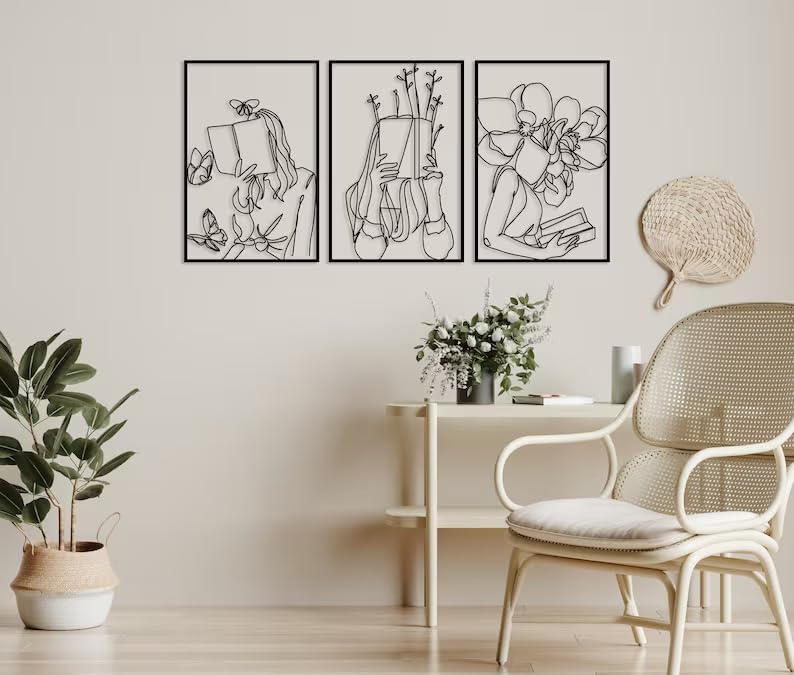 Minimalist Woman Wall Art Decor