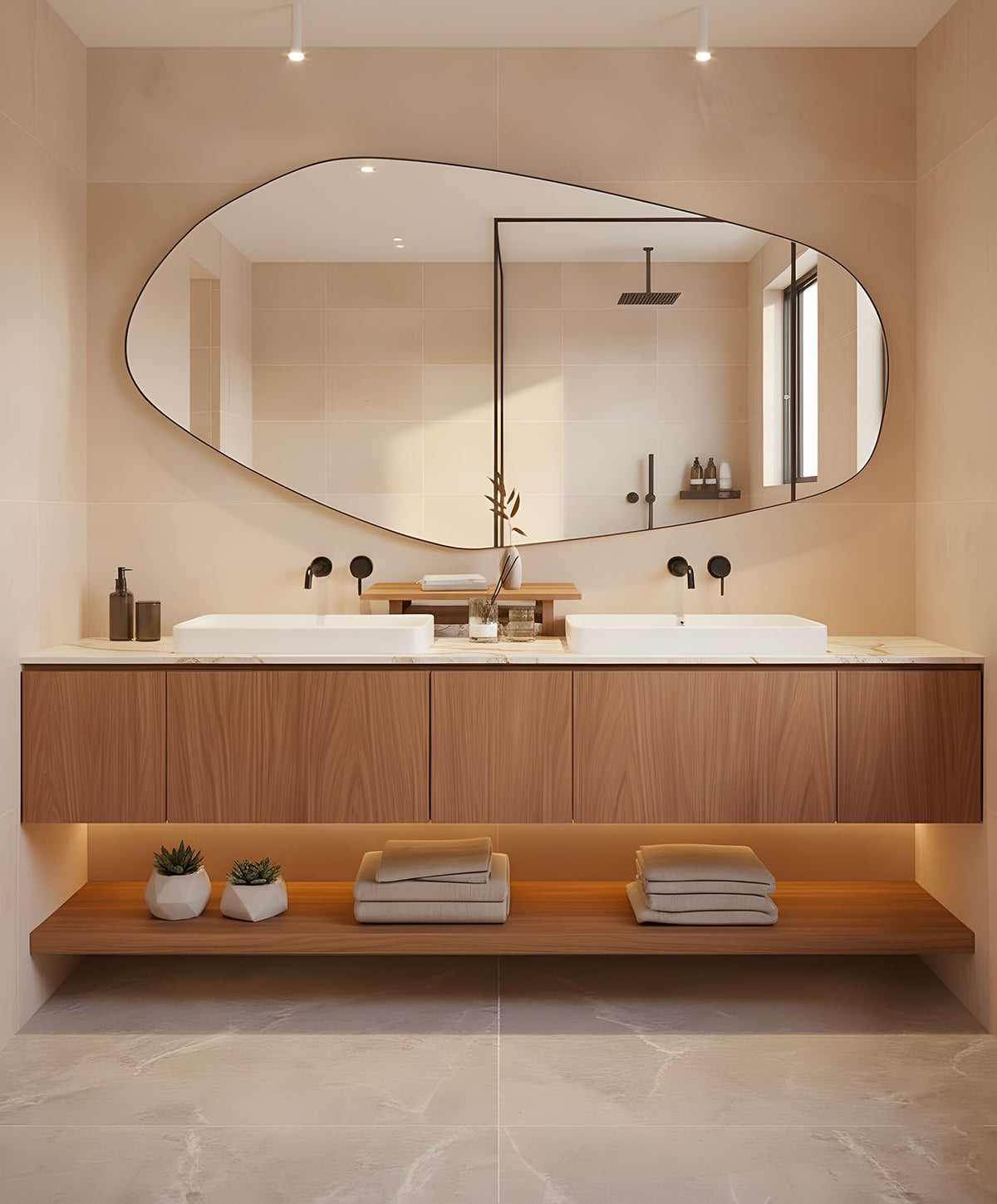 Sculptural mirrors, made for your space.