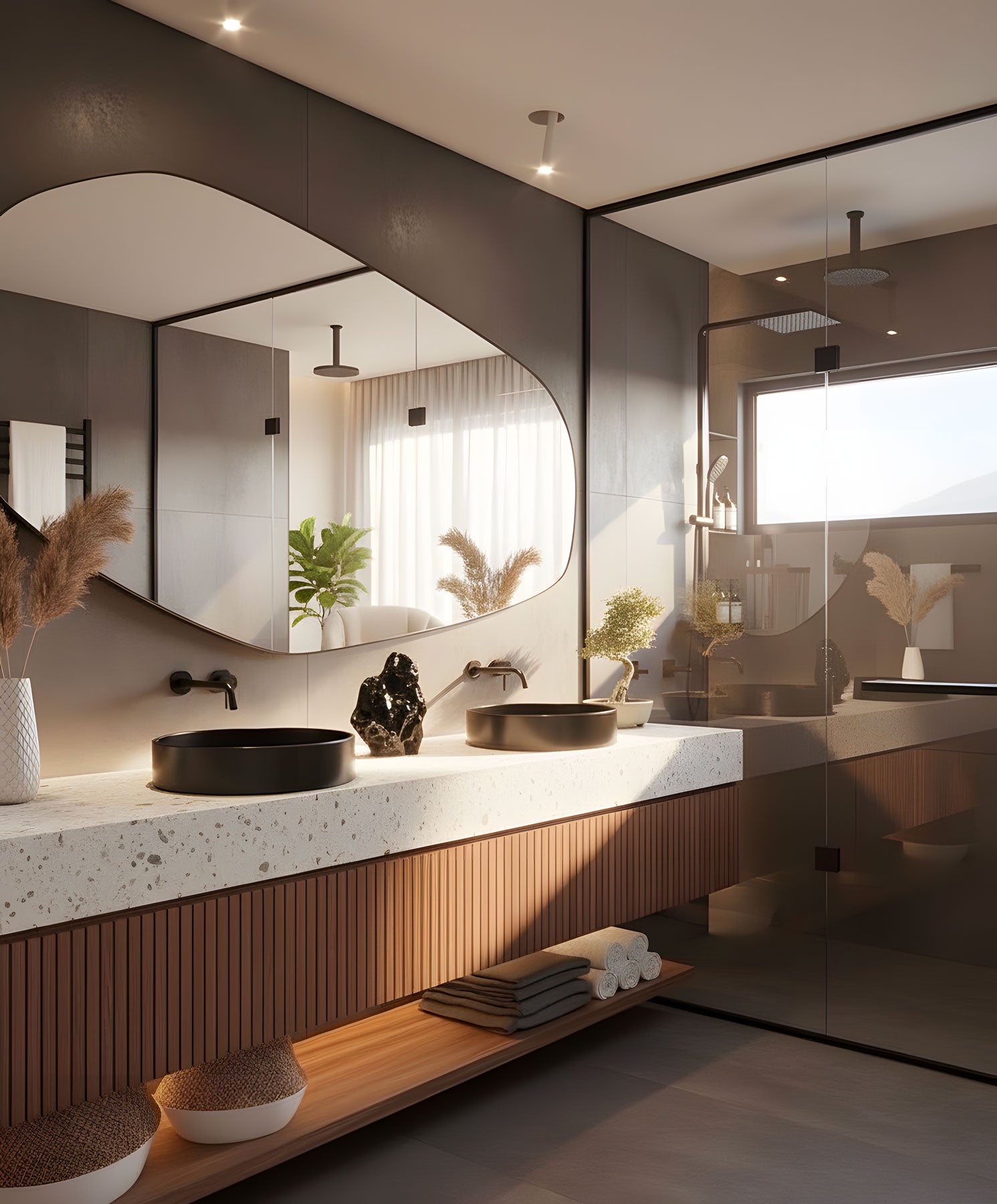 Amsterdam Asymmetrical Wall Mirror – NORTH KAISER LLC