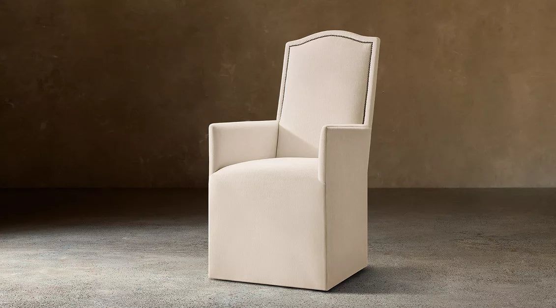 Celene Nailhead Dining Armchair