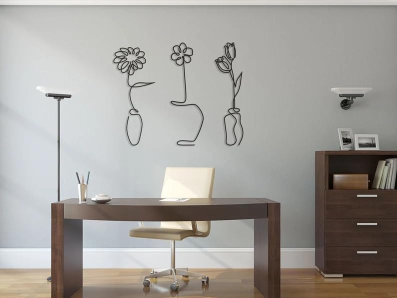 Flower Metal Wall Art