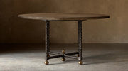 Belluno Brass Round Dining Table