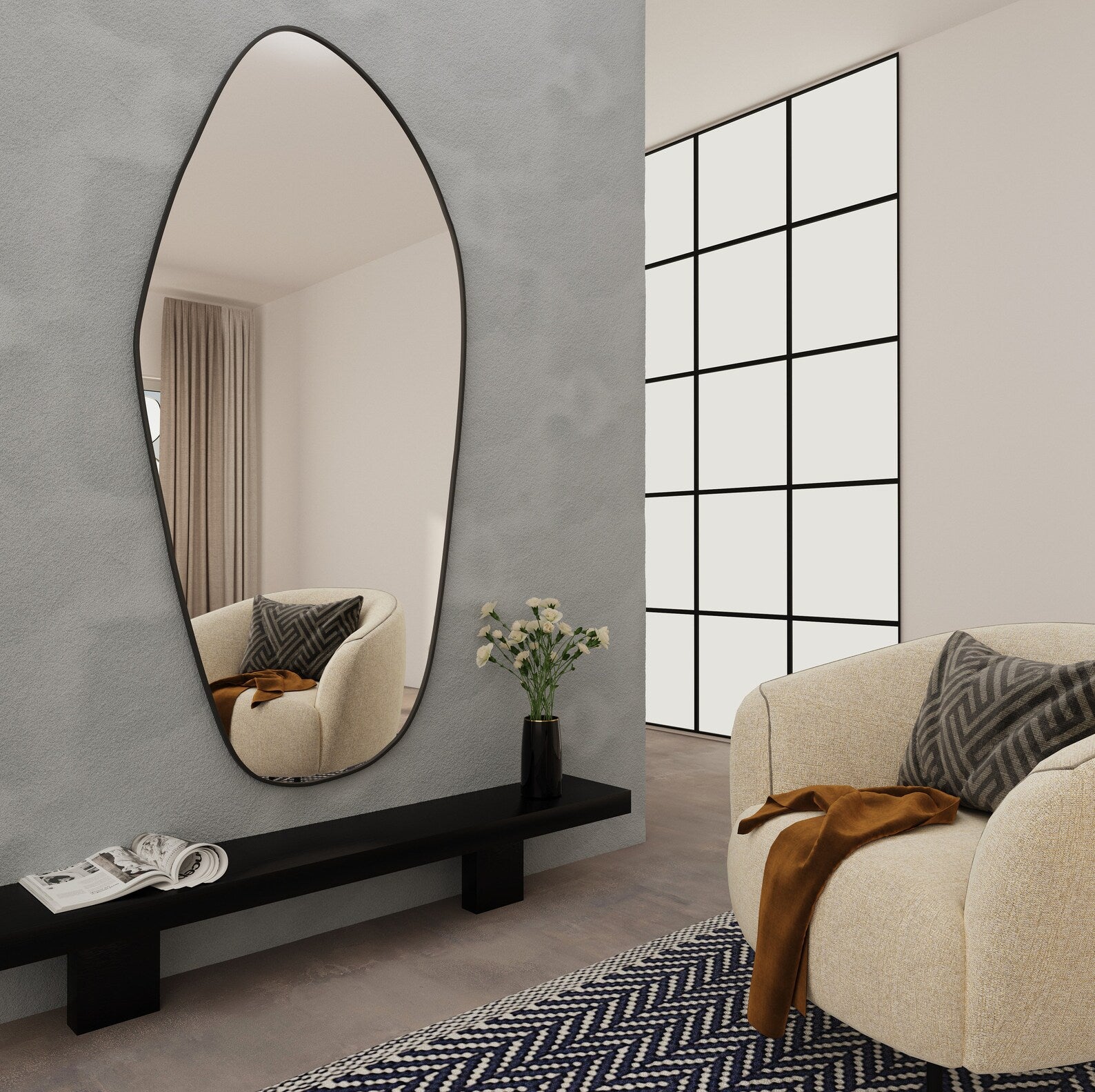 Amsterdam Asymmetrical Wall Mirror