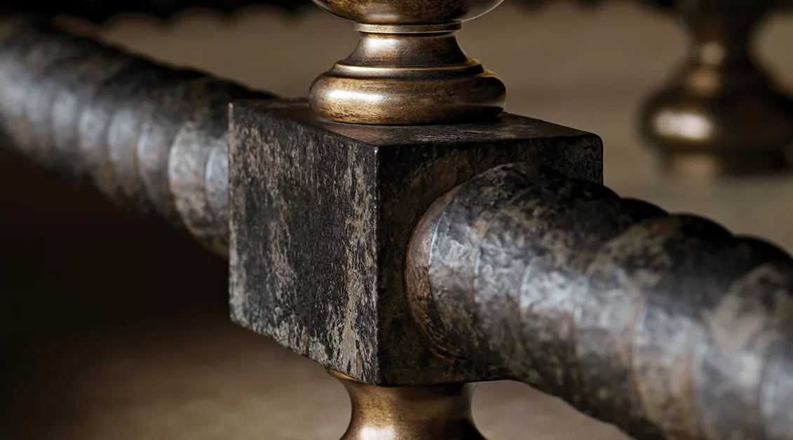 Belluno Brass Round Dining Table