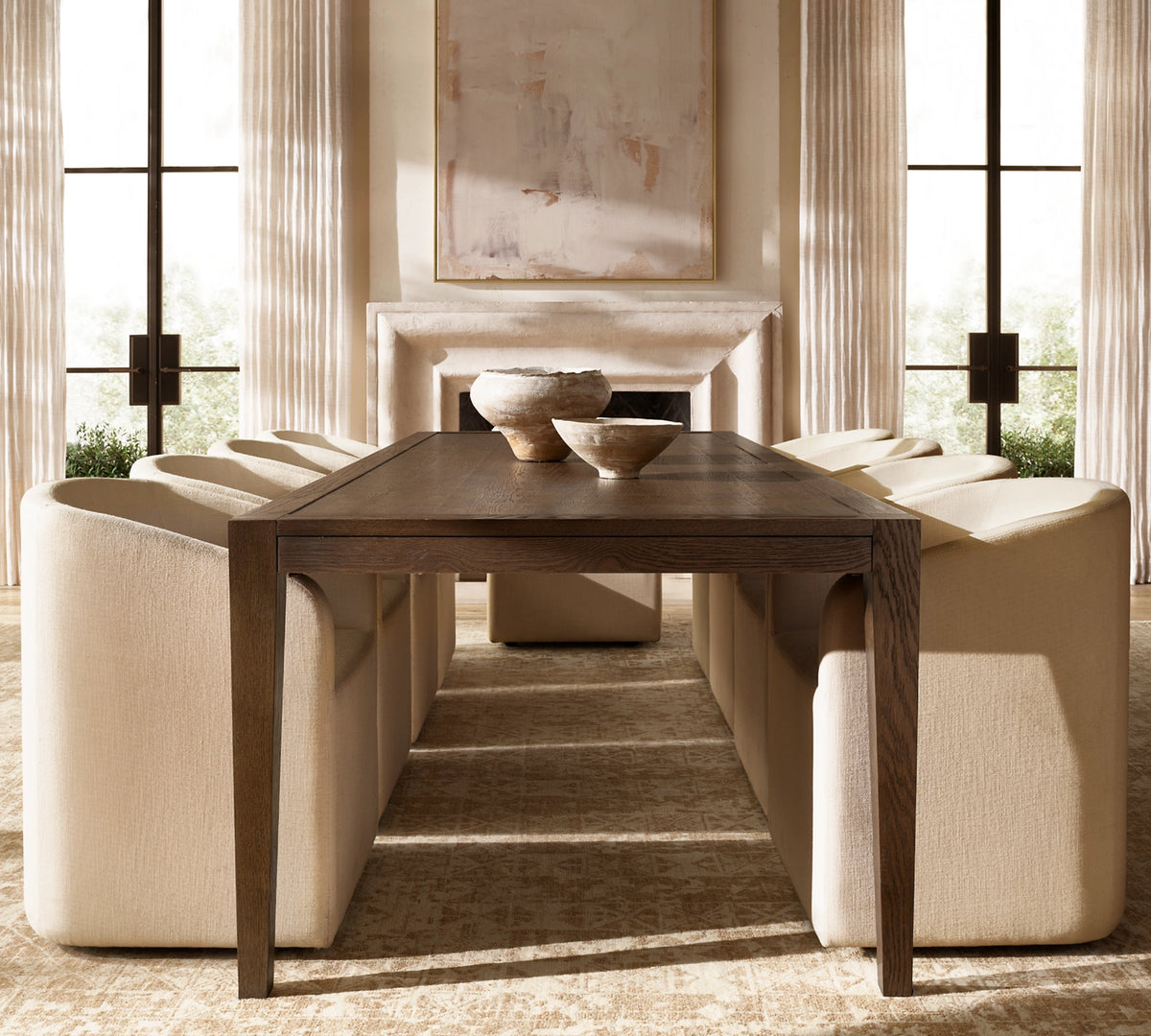 Lucerne Rectangular Extension Dining Table