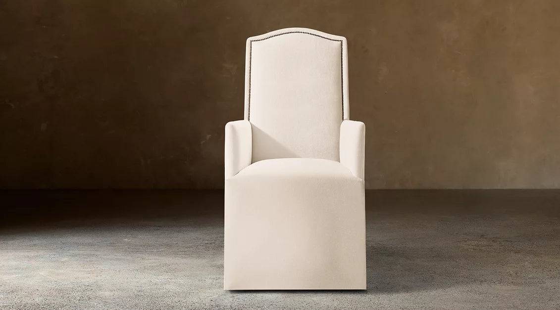 Celene Nailhead Dining Armchair
