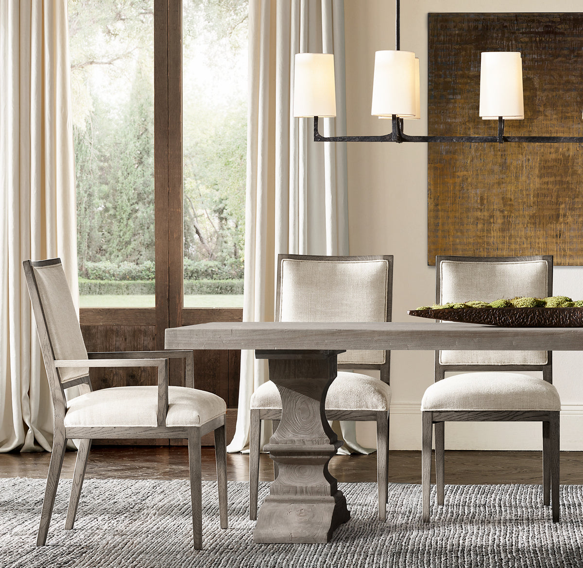 Lucien Square Back Dining Armchair