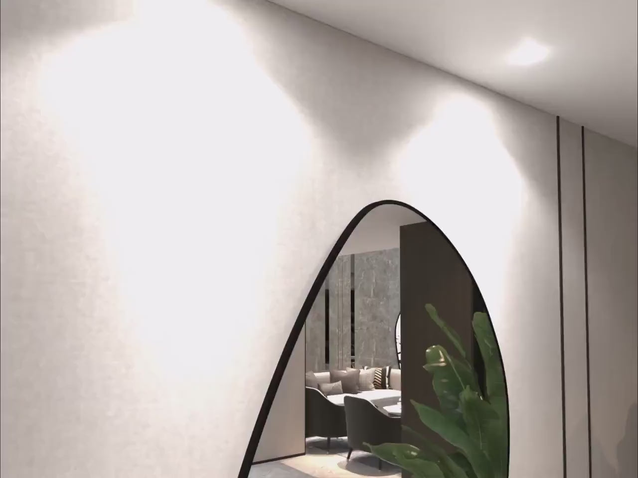 Load video: Amsterdam Asymmetrical Wall Mirror
