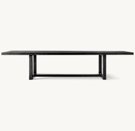 Cavell Rectangular Extension Dining Table – extension view
