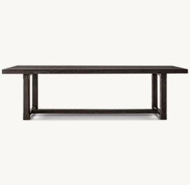 Cavell Rectangular Extension Dining Table – front view