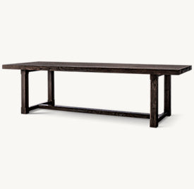 Cavell Rectangular Extension Dining Table – angled view