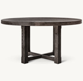 Cavell Round Dining Table – angled view