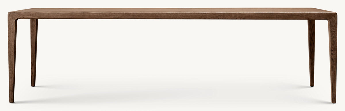Galen Oak Rectangular Dining Table — Brown Oak