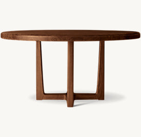 Galen Walnut Round Dining Table