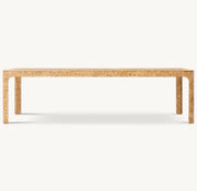 Bellamy Burl Rectangular Dining Table – front view