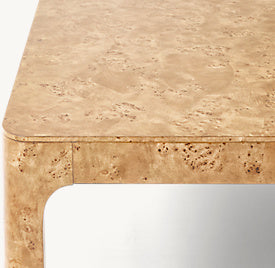 Bellamy Burl Rectangular Dining Table – top view