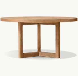 Tristan Round Dining Table – angled view