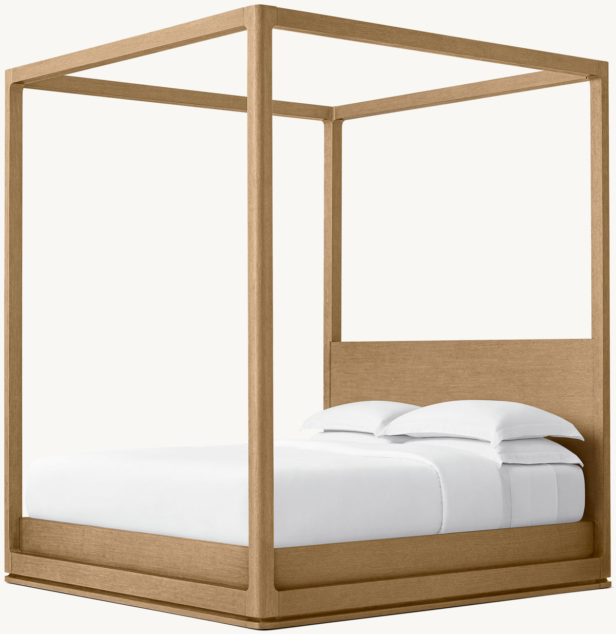 Ligné Canopy Bed – Natural Brushed Oak