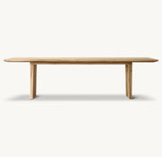 Wylen Oak Rectangular Extension Dining Table – front view