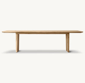 Wylen Oak Rectangular Extension Dining Table – front view