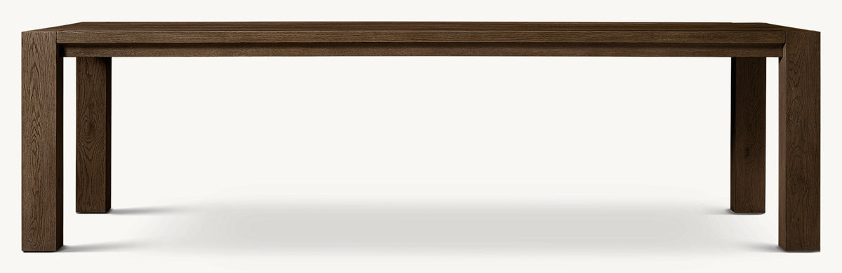 Montera Coast Rectangular Dining Table — Brown Oak