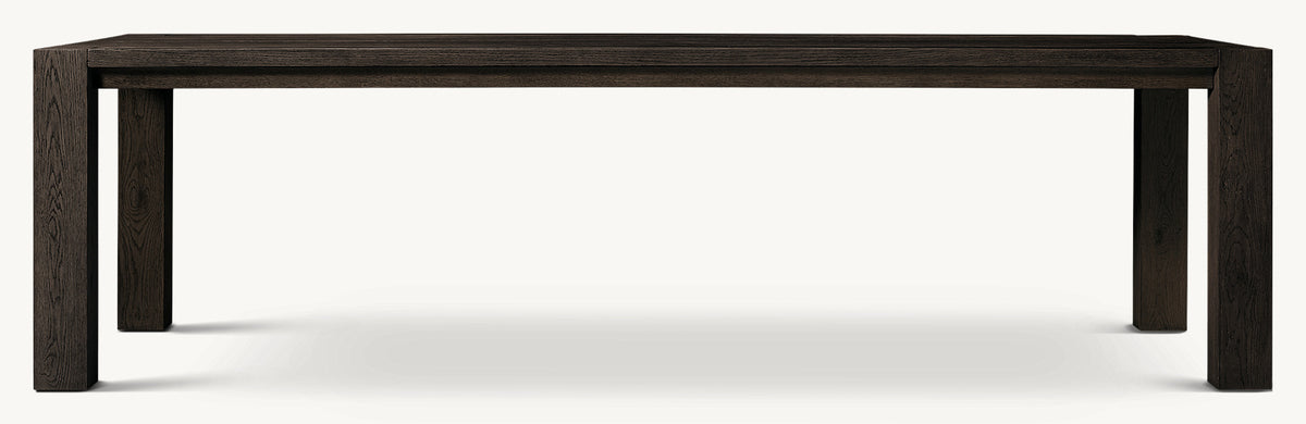 Montera Coast Rectangular Dining Table — Black Oak